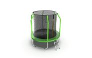 Батут EVO jump Cosmo 6ft (Green) с внутренней сеткой и лестницей