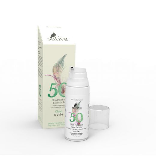 Sativa №50 Полирующий скраб для лица CLEAN 50 мл