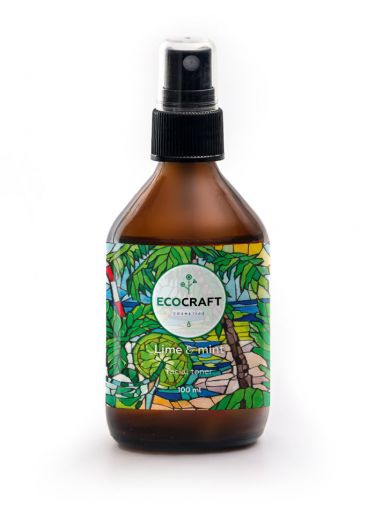 Ecocraft - Тоник для жирной и проблемной кожи "Lime and mint" Лайм и мята 100 мл
