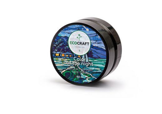 Ecocraft - Маска гидрогелевая для лица для сухой и чувствительной кожи "Color of the night" Цвет ночи 60 мл