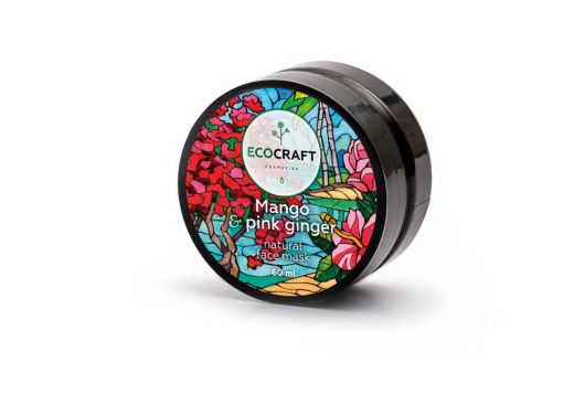 Ecocraft - Маска для мгновенного сияния кожи лица "Mango and pink ginger" Манго и розовый имбирь 60 мл