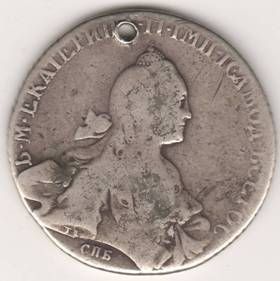 1 рубль Екатерина II