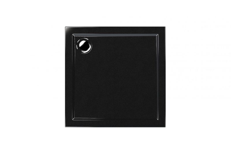 Поддон Melodia Eletto 80х80х13 черный, MTYET8080bk