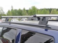 Багажник на крышу Subaru Forester II 2002-2008, Lux, аэродинамические дуги (53 мм)