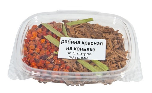 Рябина красная на коньяке, 80 гр