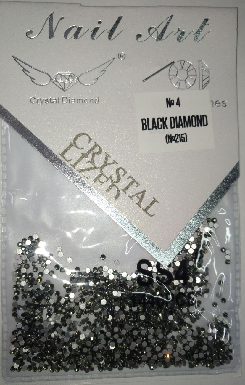 Стразы Nail Art SS4 BLACK DIAMOND (№215) 1440 шт