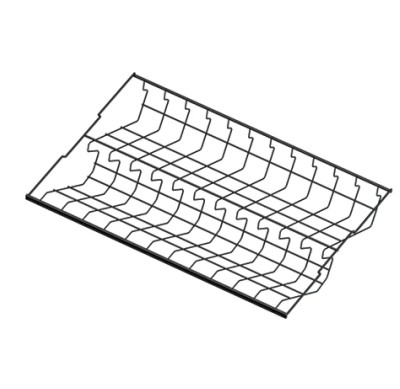 Обувница 2-х ярусная стационарная, серия 460, L=607, черный