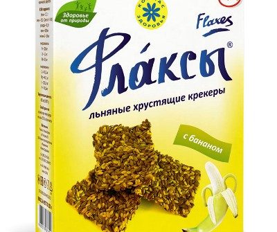 Флаксы с бананом Компас здоровья - 120 гр