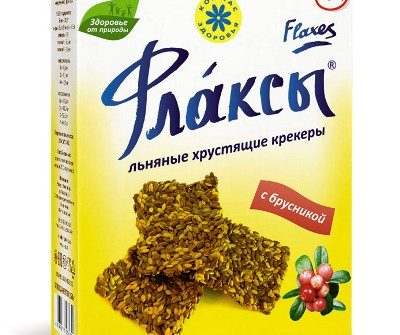 Флаксы с брусникой Компас здоровья - 120 гр