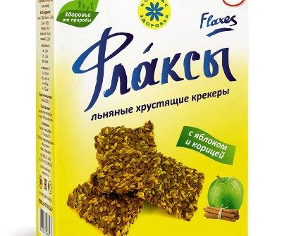 Флаксы с яблоком и корицей Компас здоровья - 120 гр