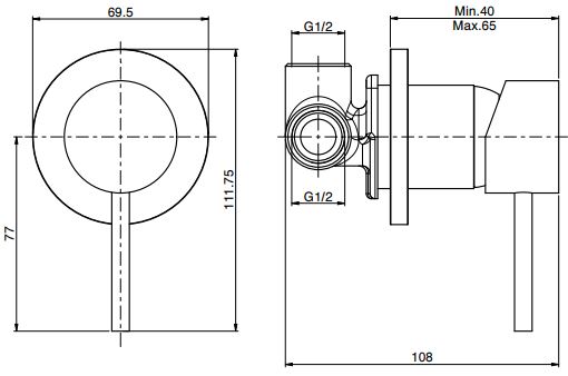 Fima carlo frattini Spillo steel смеситель для ванны/душа F3073INOX ФОТО