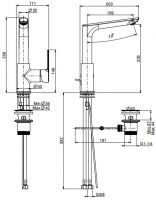 Fima carlo frattini Mast смеситель для раковины F3151F схема 1