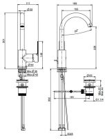 Fima carlo frattini Mast смеситель для раковины F3151 схема 1