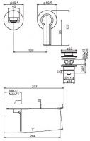 Fima carlo frattini Mast смеситель для раковины F3141LX8 схема 1