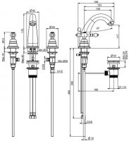 Fima carlo frattini Elizabeth/Epoque смеситель для раковины F5071 схема 1