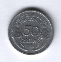 50 сантимов 1944 года Франция