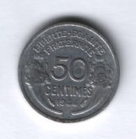 50 сантимов 1944 года Франция