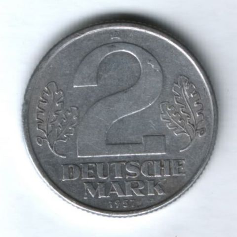 2 марки 1957 года ГДР Германия