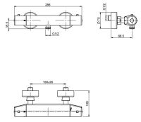 Fima carlo frattini Fimatherm смеситель для душа F4215/1 схема 1