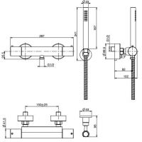 Fima carlo frattini Fimatherm смеситель для душа F4275 схема 1