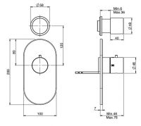 Fima carlo frattini Fimatherm смеситель для ванны/душа F3253X1 схема 1