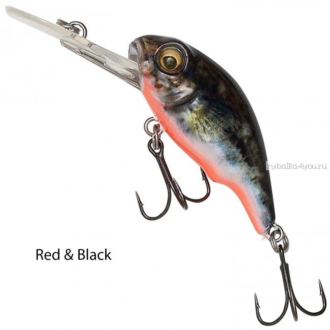 Воблер Savage Gear 3D Goby Crank 40 F 40мм / 3,5 гр / Заглубление: 1 - 1,4 м / цвет:  02 Red/Black