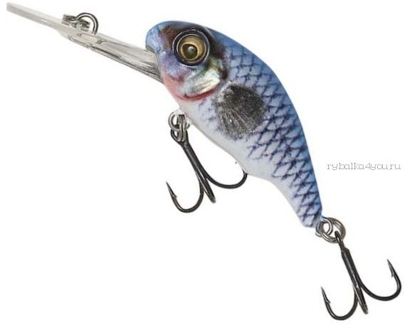 Воблер Savage Gear 3D Goby Crank 40 F 40мм / 3,5 гр / Заглубление: 1 - 1,4 м / цвет:  05 Blue/Silver