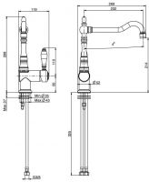 Fima carlo frattini Kitchen смеситель для кухни F5417N схема 1