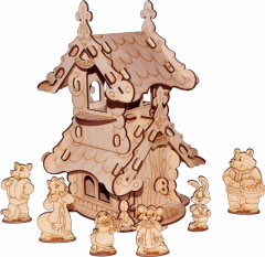 Кукольный домик Теремок