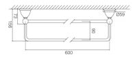 Fima - carlo frattini Style полотенцедержатель F6041/60 схема 1