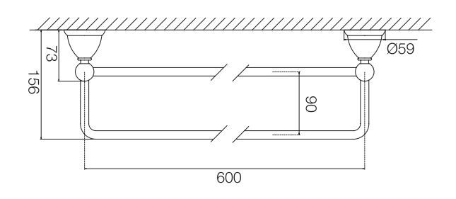 Fima - carlo frattini Style полотенцедержатель F6041/60 схема 1