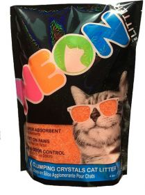 Neon Litter наполнитель силикагель, комкующийся, оранжевый 1,81 кг