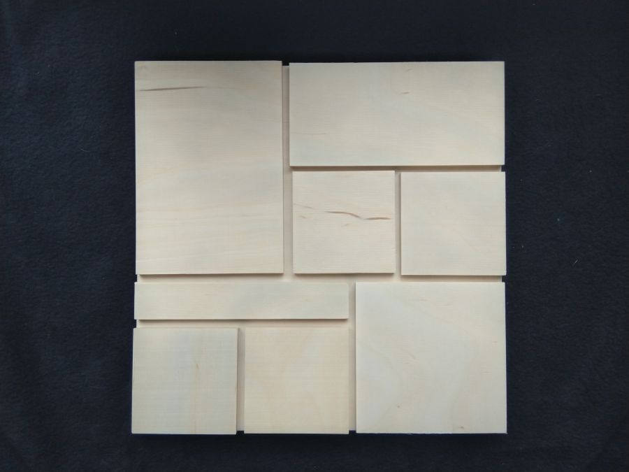 Панно сборное, из фанеры, 25*25 см