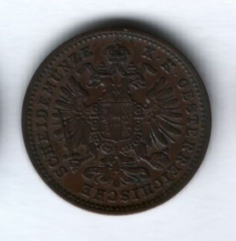 1 крейцер 1885 года Австро-Венгрия XF