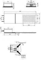 Тропический душ Fima - carlo frattini Wellness F2346 55х17 схема 1