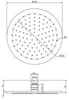 Лейка для верхнего душа Fima - carlo frattini Wellness F2621/2 25х25 схема 1