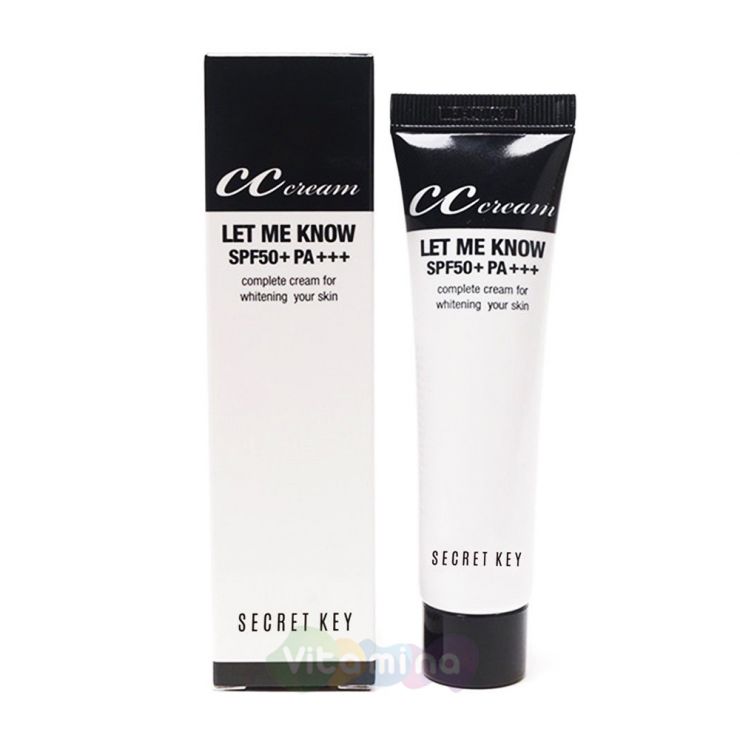 Secret Key CС крем для сухой кожи Let Me Know CC Cream SPF50+ РА+++, 30 мл