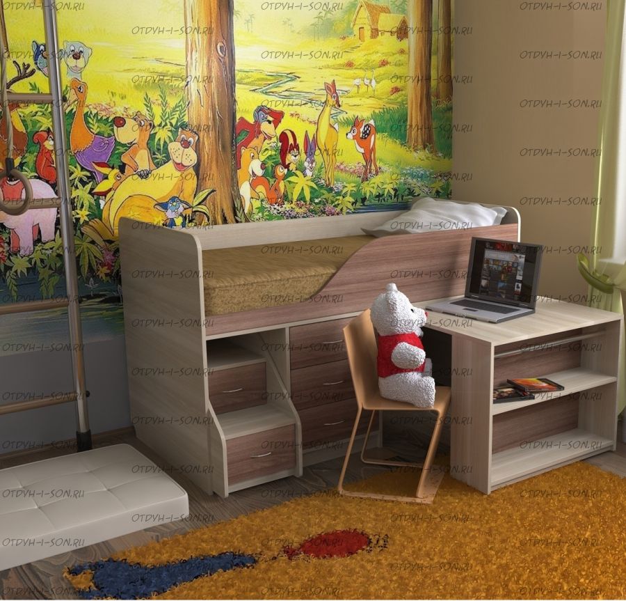 Кровать-чердак Кузя-5