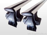 Универсальный багажник на крышу Nissan Tiida (sedan/hatchback 2004-2013) - D-Lux 1, крыловидные дуги
