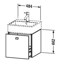 Тумба под раковину Duravit Brioso BR 4052 48,4x45,9 схема 1