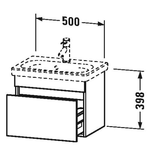 Тумба под раковину Duravit DuraStyle DS 6303 50x36,8 ФОТО