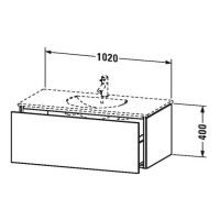 Тумба под раковину Duravit L-Cube LC 6163 102x53,4 схема 1