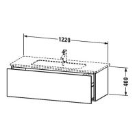 Тумба под раковину Duravit L-Cube LC 6143 122x48,1 схема 1