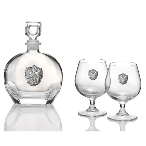 Комплект бутылка для ликера + 2 бокала (Италия)