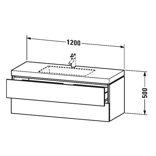 Тумба под раковину Duravit L-Cube LC 6929 N/O/T 120x48 ФОТО