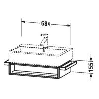 Тумба под раковину Duravit Vero VA 6026 68,4x43,1 схема 1