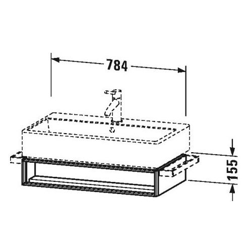 Тумба под раковину Duravit Vero VA 6027 78,4x43,1 ФОТО