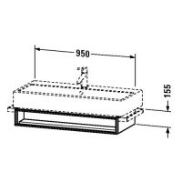 Тумба под раковину Duravit Vero VE6007 95x43,1 схема 1