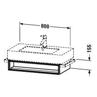 Тумба под раковину Duravit Vero VE6013 80x44,6 схема 1