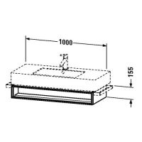 Тумба под раковину Duravit Vero VE6014 100x44,6 схема 1